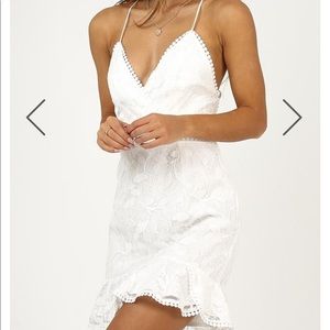 Showpo white homecoming/cocktail dress